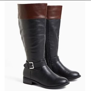 NWT Two Tone Knee high boots